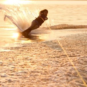 girl waterboarding
