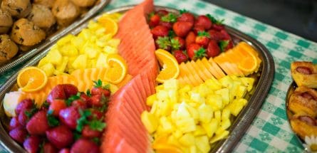 large platter of fruit