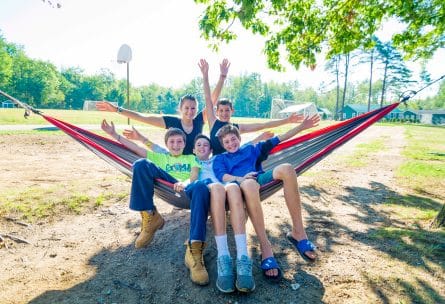 kids on hammock