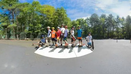 group of skaters