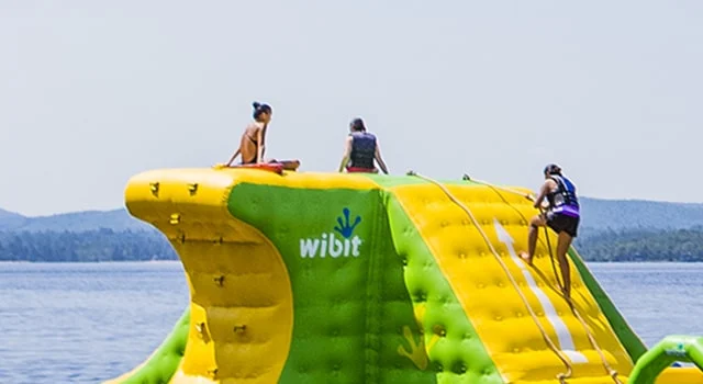 campers climbing a wibit